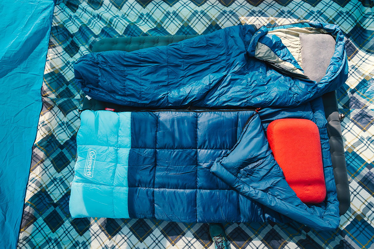 Air bed shop and sleeping bag